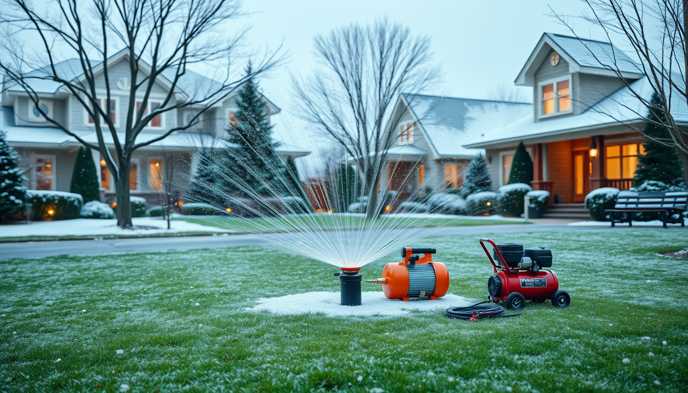 Prepare Your Lawn for Winter: A Complete Guide to Sprinkler System Blowout for Homeowners